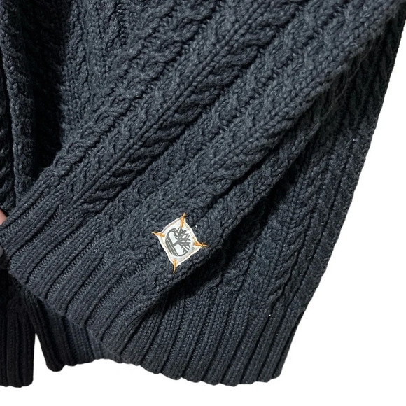 Timberland New Gray Cable Knit Crewneck Standard Fit Sweater Size XXL - Picture 4 of 5